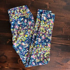 Geometric Floral LaLaRoe Leggings